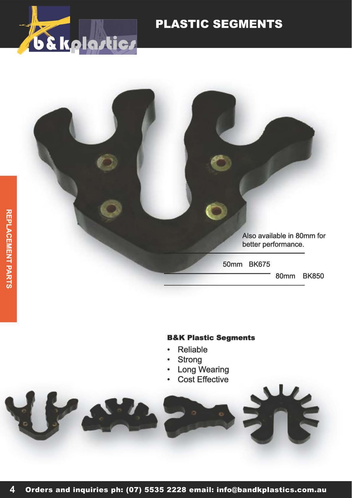 Plastic Drilling Segments
