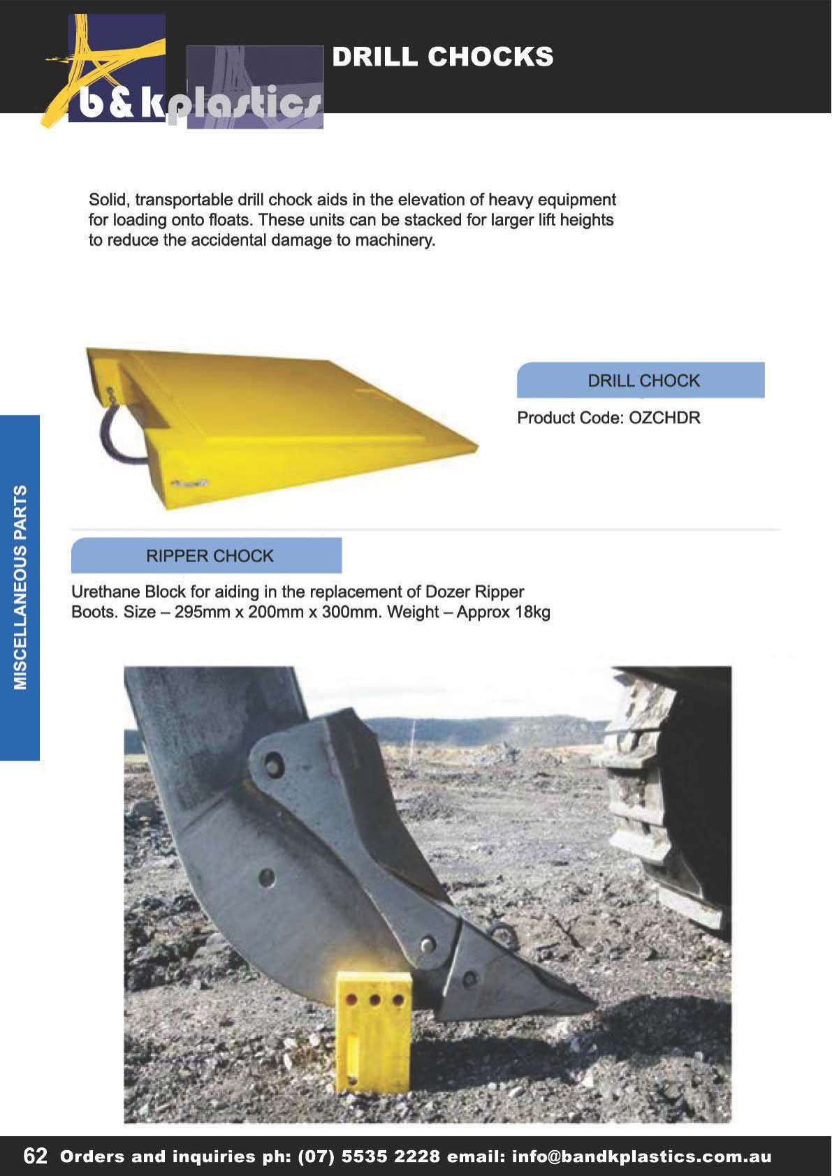 Drill Chocks
